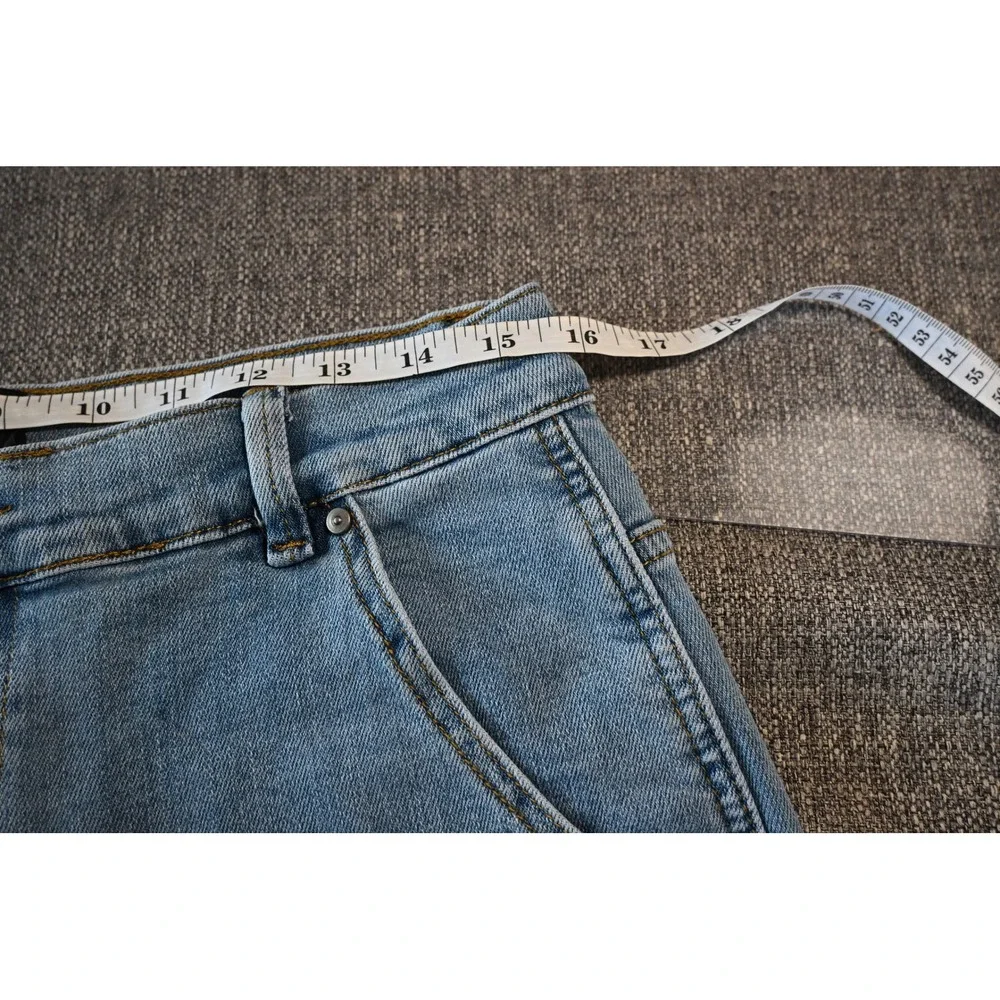 Men's Light Blue Denim Utility Shorts - Picture 7 of 8